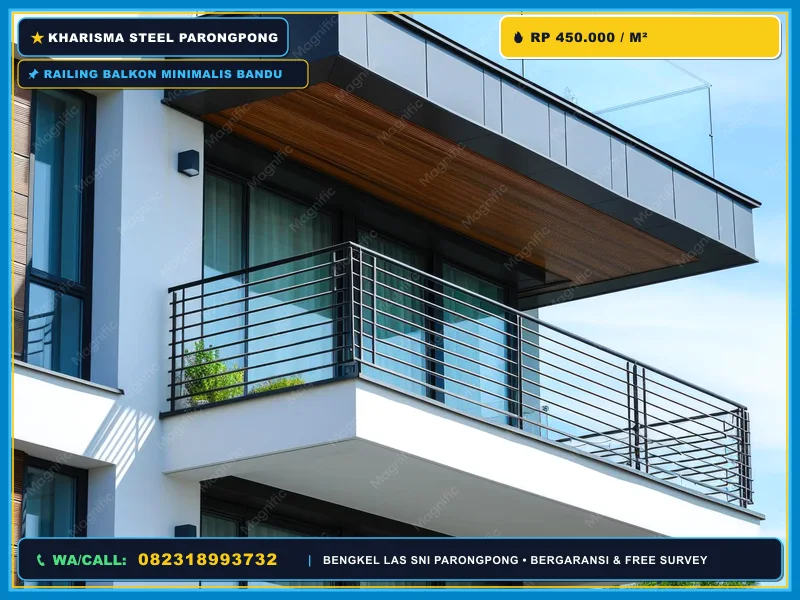 Detail pengelasan railing balkon besi oleh bengkel las profesional