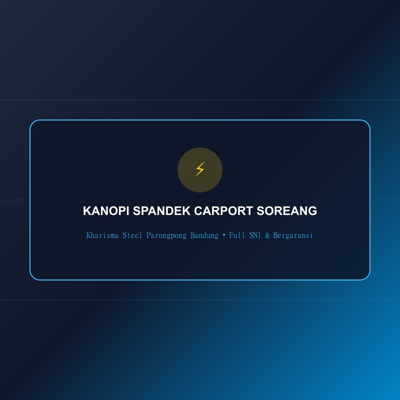 Kanopi Spandek Carport Soreang