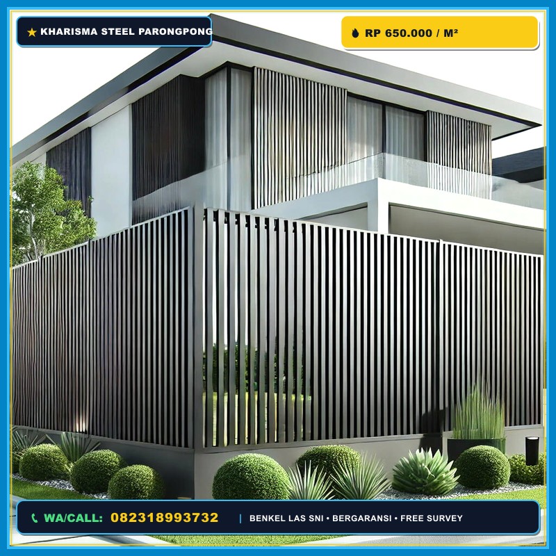 Pagar Minimalis Parongpong Modern